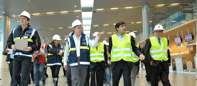 Terminal Internacional de ElDorado será inaugurada en octubre | El presidente Juan Manuel Santos destacó el avance de las obras. Foto Presidencia de la República.