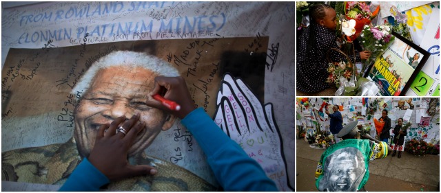 Se trata del primer signo de mejoría de la salud de Mandela comunicado en varios días por la Presidencia, que en sus últimos partes había informado únicamente de que Madiba seguía en estado "crítico pero estable". FOTO AP