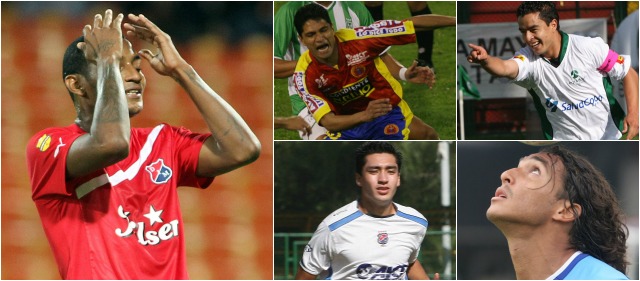 El salto de equipo chico a grande, o el temor al fracaso | Danny Santoya, Carlos Daniel Hidalgo, Carlos Villagra, Stalin Motta y Óscar Passo. FOTO ARCHIVO