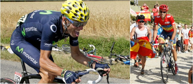 Alejandro Valverde (Izquierda) participará por novena ocasión en estas justas deportivas. A la derecha Alberto Contador. FOTOS ARCHIVO
