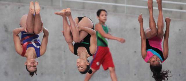 La gimnasia paisa apuesta por el oro | En las últimas semanas de preparación, se ajustarán las rutinas de competencia. FOTO HERNÁN VANEGAS
