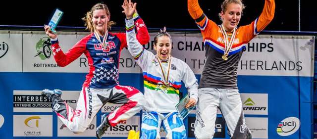 Mariana Pajón, campeona del Mundial de BMX en Holanda | Foto: wkbmx.com