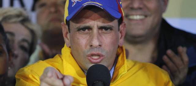 Capriles, líder de la oposición venezolana, pidió que el regreso del presidente Chávez genere cordura en su Gobierno. FOTO ARCHIVO