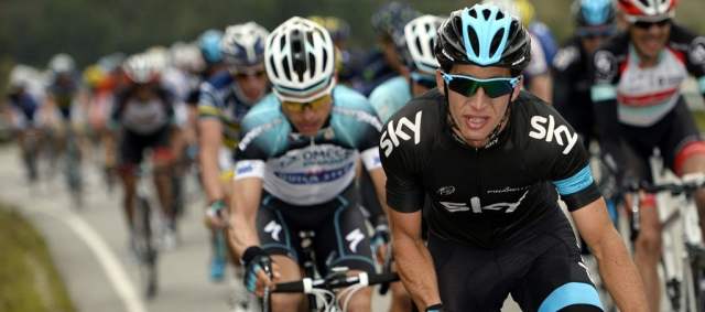 Sergio y Nairo se baten entre grandes | El paisa Sergio Luis Henao (Sky) llegó en el lote de punta y fue sexto en la Vuelta al País Vasco. FOTO TEAM SKY