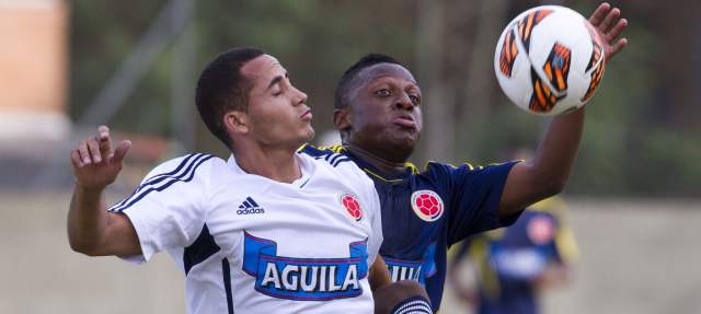 La Sub-20 busca pasar primera | Cristian Palomeque (azul) se consolida como mediapunta FOTO EDWIN BUSTAMANTE