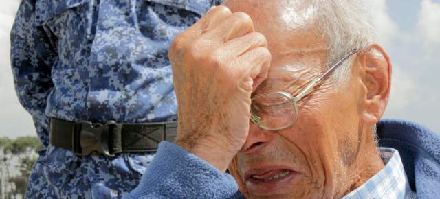 La vida de los ancianos en prisión | La vida de Víctor Domingo Prieto en la cárcel La Modelo es de mucho llanto. Tiene 88 años y saldría de 96. FOTO RAÚL PALACIOS COLPRENSA