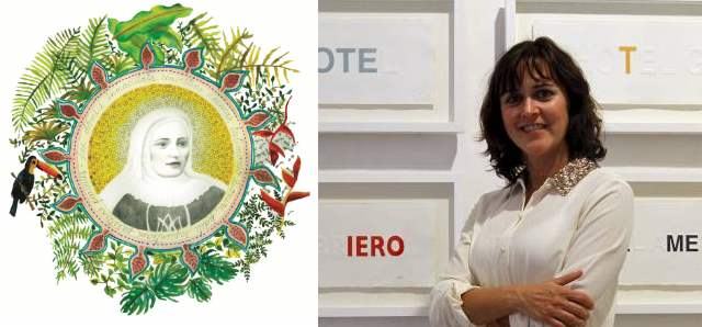Una estampa con la fe de la misionera | Un homenaje a la Madre Laura de la artista Male Correa. FOTO DONALDO ZULUAGA