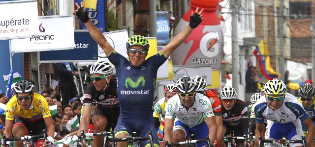 El ecuatoriano Byron Guamá ganó la décima etapa de la Vuelta a Colombia | FOTO RÓBINSON SÁENZ