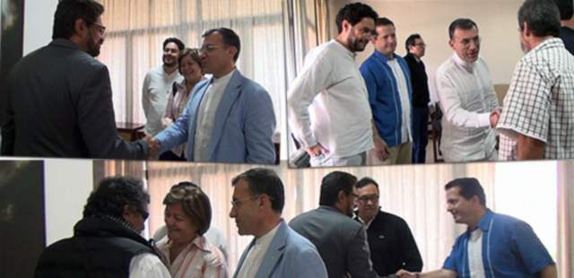 Una comisión de seis congresistas viajó a La Habana, Cuba, para hablar con los voceros de la guerrilla sobre aspectos políticos que harían parte la agenda para el siguiente ciclo de diálogos. FOTO CORTESÍA
