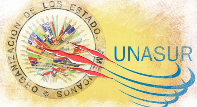 La OEA: ni contigo ni sin ti | ILUSRACIÓN ESTEBAN PARÍS