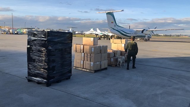 Los ventiladores fueron enviados desde el aeropuerto de Catam. FOTO COLPRENSA