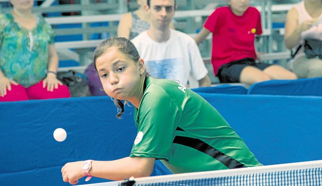 Manuela Echeverri, una de las mayores promesas del tenis de mesa en Colombia. FOTO cortesía supérate 