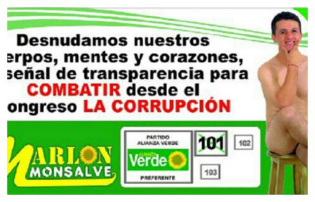Un candidato se desnuda "por la transparencia"