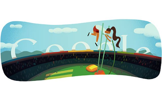 Tomado de web - Salto con garrocha 2012 - El gigante tecnol&#243;gico cre&#243; distintas im&#225;genes conmemorativas de los deportes participantes de las justas de verano. Registramos los que fueron presentados en Pek&#237;n 2008 y los de Londres 2012.
