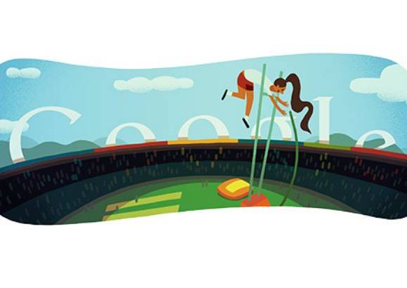 Tomado de web - Salto con garrocha 2012 - El gigante tecnol&#243;gico cre&#243; distintas im&#225;genes conmemorativas de los deportes participantes de las justas de verano. Registramos los que fueron presentados en Pek&#237;n 2008 y los de Londres 2012.