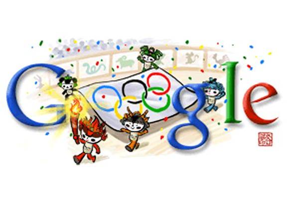 Tomado de web - Inauguraci&#243;n Beijing 2008 - El gigante tecnol&#243;gico cre&#243; distintas im&#225;genes conmemorativas de los deportes participantes de las justas de verano. Registramos los que fueron presentados en Beijing 2008 y los de Londres 2012.