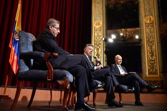 El presidente Santos estuvo presente en la conmemoración del bicentenario del Consejo de Estado. FOTO COLPRENSA