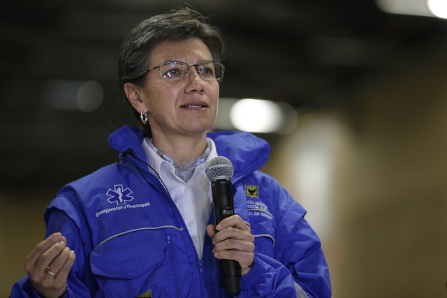 La alcaldesa Claudia López entregó el balance final de la jornada de donaciones ciudadanas y empresariales en Bogotá. FOTO COLPRENSA