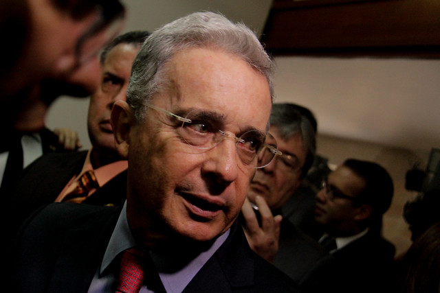 El expresidente de Colombia y actual senador del Centro Democrático, Álvaro Uribe Vélez. FOTO Archivo Colprensa 