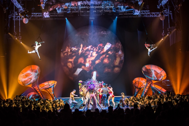 El espectáculo del Circo del Sol comenzó en Buenos Aires. En Colombia se verá en septiembre de este año. FOTO Cortesía Ocesa