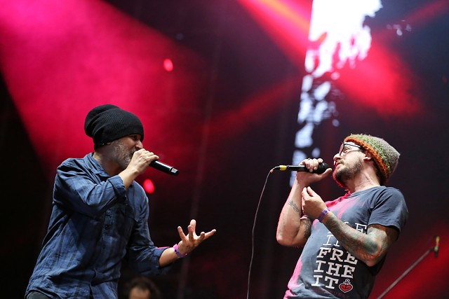 La agrupación uruguaya La vela puerca en su presentación en Rock al Parque. FOTO Colprensa