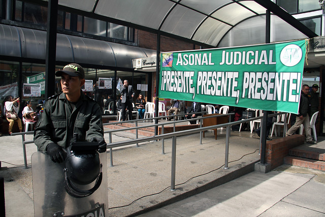 El paro de los trabajadores de la rama judicial completa más de dos meses. FOTO COLPRENSA