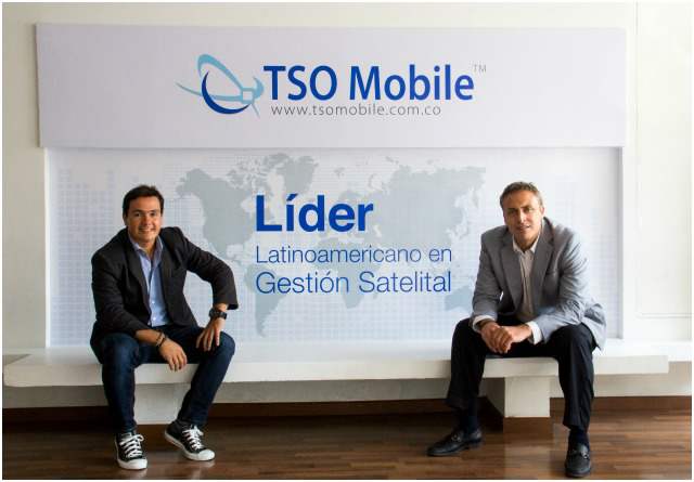 Mauricio Sinisterra (Marketing & Sales LATAM VP), Eduardo Restrepo (Presidente TSO Mobile Colombia)