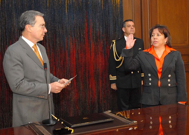 Durante su gobierno, Uribe posesionó como directora del DAS a María del Pilar Hurtado. FOTO COLPRENSA