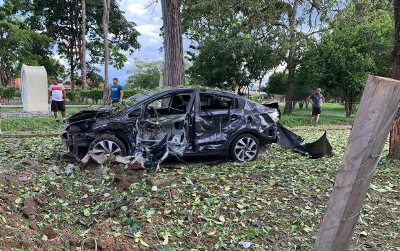 Se estima que por lo menos tres personas resultaron heridas por la onda explosiva. FOTO: CORTESÍA