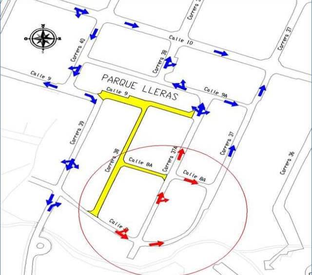 El Parque Lleras tendrá cierres viales desde este domingo |