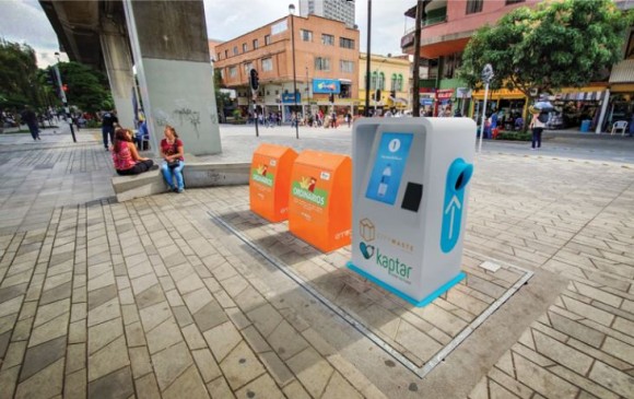Medellín inició el año pasado un plan piloto de implementación del sistema soterrado de residuos sólidos con la instalación de 12 islas. FOTO: CORTESÍA