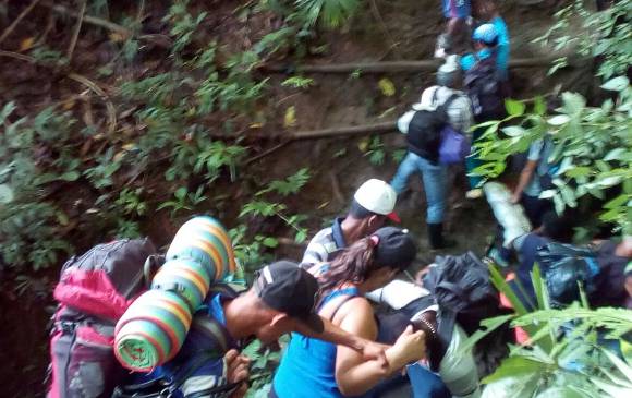 La ruta en la selva está plagada de peligros. Foto Cortesía