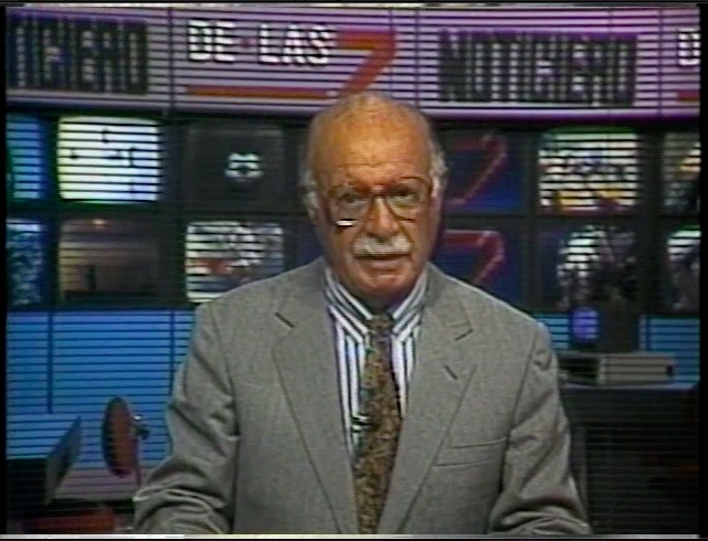 José Fernández, ya fallecido, fue uno de los presentadores del Noticiero de las 7. FOTO CORTESÍA RTVC