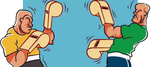 Antioquia tiene más árbitros profesionales que futbolistas | ILUSTRACIÓN ESTEBAN PARÍS