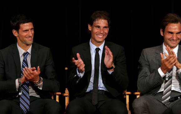 EL “Big Three” espera que puedan recaudarse US4,5 millones para tenistas necesitados. FOTO: AFP