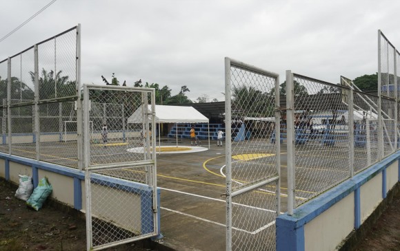 El Polideportivo de Tumaco es una de las 638 obras PDET entregadas hasta este momento. FOTO: Cortesía ART