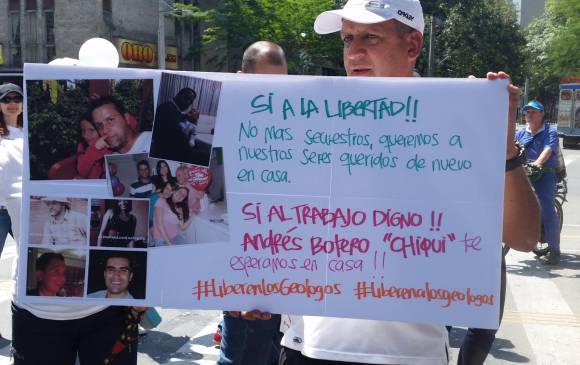 En poder del Eln permanecen cuatro geólogos secuestrados el mes pasado en Norte de Santander. FOTO juan carlos monroy