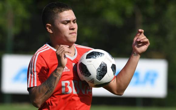 Juan Fernando Quintero termina contrato de préstamo con River Plate en diciembre. FOTO: CORTESÍA RIVER PLATE.
