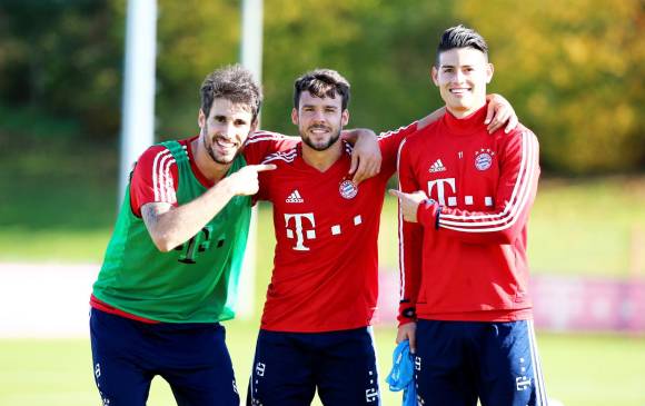 El volante colombiano regresó a entrenamientos con el Bayern Múnich. FOTO TOMADA DE TWITTER @FCBayern