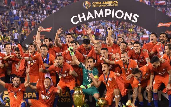 Chile es la bicampeona de la Copa América. FOTO AFP