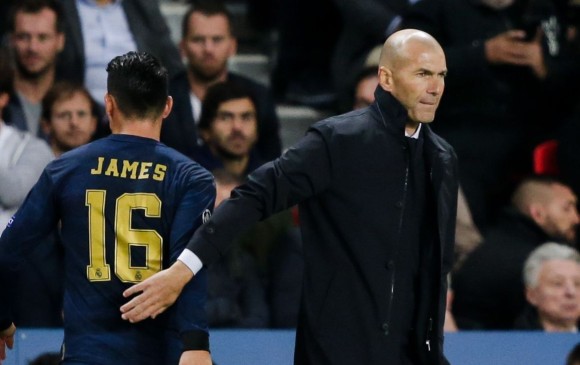 Desde que Zidane asumió la dirección técnica del Real Madrid ha ganado 11 títulos, dándole poca participación a James. FOTO efe