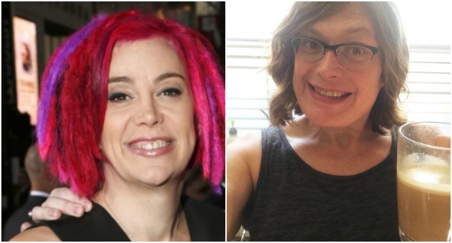 Lilly Wachowski (48 años) a la derecha siguió de esta manera los pasos de su hermana Lana (50), a la izquierda, antes conocida como Larry, quien en 2012 comunicó que era una mujer transgénero durante la promoción de la película “Cloud Atlas”. FOTOS Archivo y Cortesía