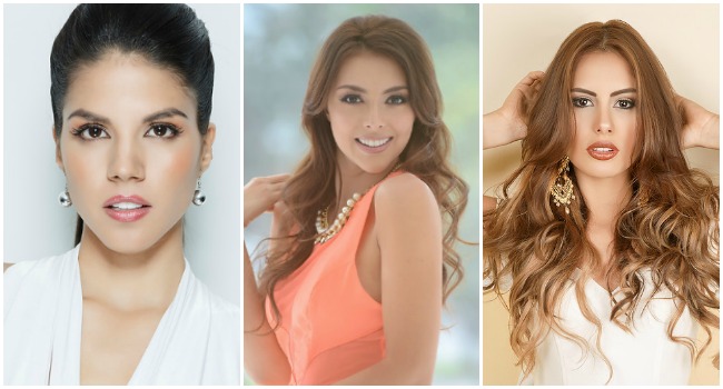 De izquierda a derecha: Gimena Ropero Silva, señorita Norte de Santander; Mayra Naranjo Beltrán, señorita Meta y Yenifer Hernández, señorita Santander. FOTOS Colprensa