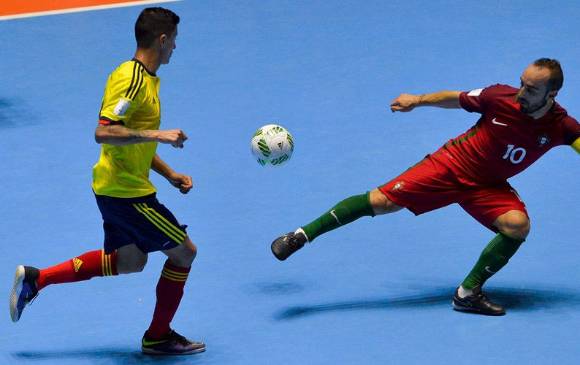 El fin de semana, Colombia igualó 1-1 con Portugal en el debut de la Copa Mundial de Fútsal de la Fifa Colombia 2016. FOTO Cortesía Federación Colombiana de Fútbol