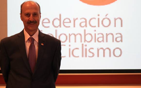 Jorge Ovidio González, nuevo presidente de la Federación Colombiana de Ciclismo. FOTO Cortesía Fedeciclismo