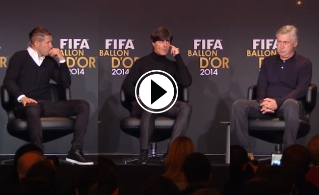 Simeone, Lowe y Ancelotti, hablaron en rueda de prensa