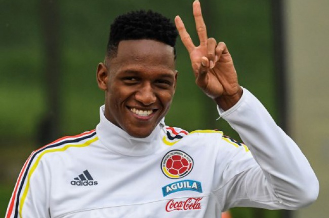 Yerry Mina, defensor colombiano del Barcelona. FOTO ARCHIVO EC