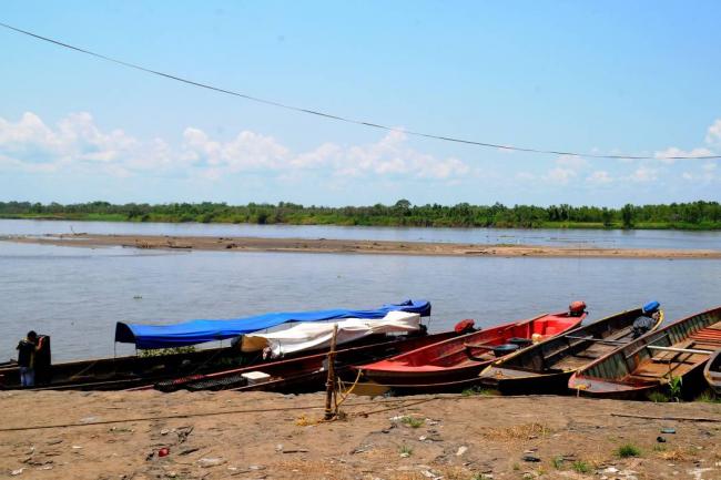 El bajo caudal de los principales ríos de Colombia, entre ellos el Magdalena, tiene en alerta a las autoridades ante los devastadores efectos de la sequía causada por el fenómeno de El Niño. FOTO 