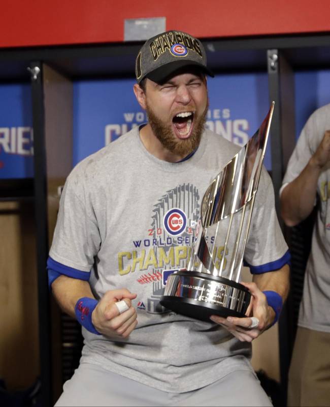 Ben Zobrist se quedó con el premio de jugador más valioso. FOTO AP
