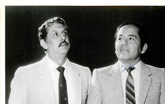 Rodrigo Silva, a la derecha y Álvaro Villalba, a la izquierda. Imagen del archivo histórico de EL COLOMBIANO.